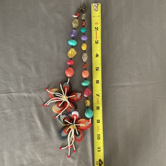 Boutique Mixed Media Necklace Beads Stones - Picture 7 of 7